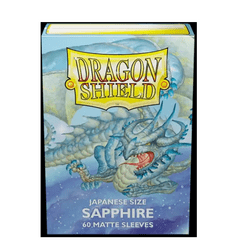 Dragon Shield Japanese-Size Dual Matte Sleeves: Saphire